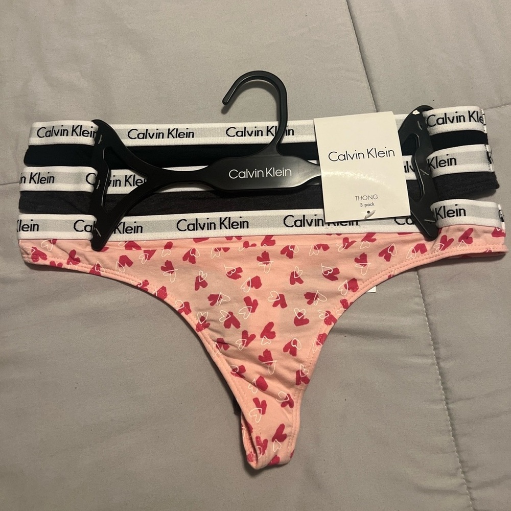 Calvin Klein Pink Kids Underwear with Heart Design